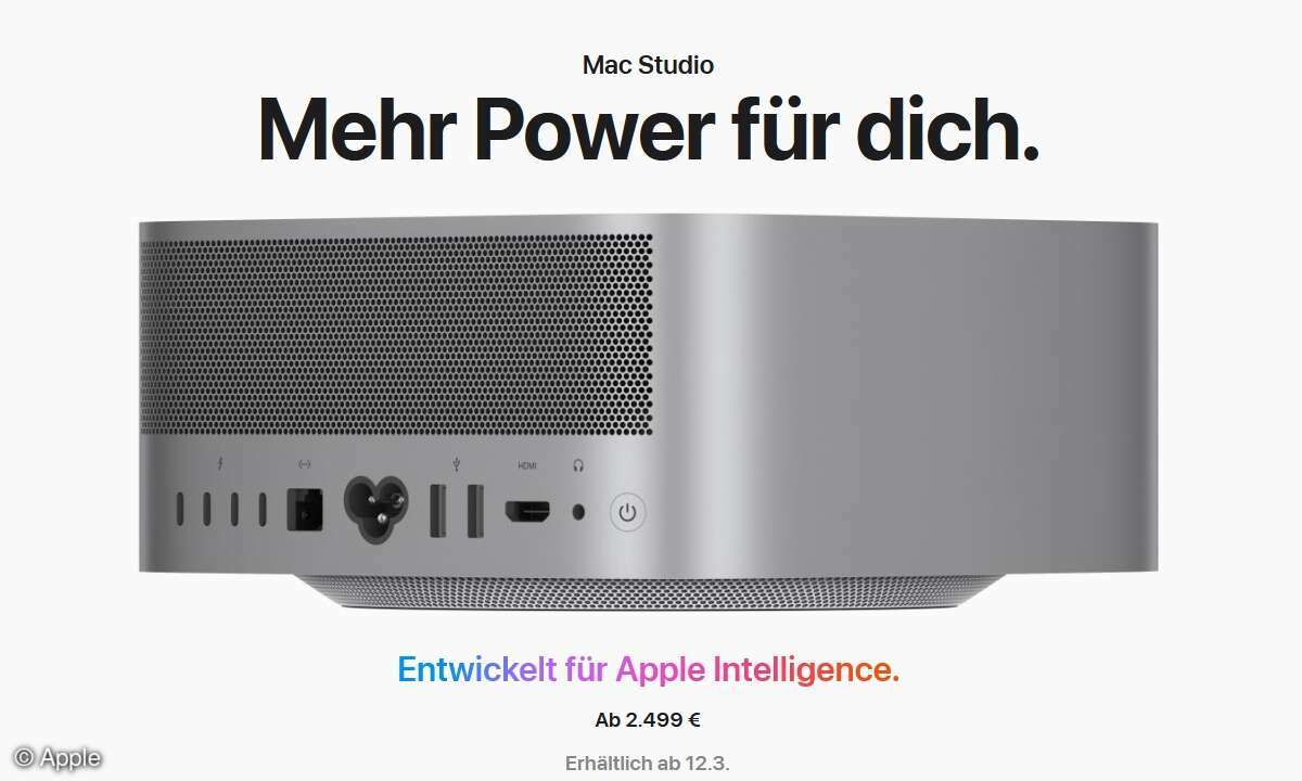 Auch der Mac Studio bekommt nun sein M4-Update.
