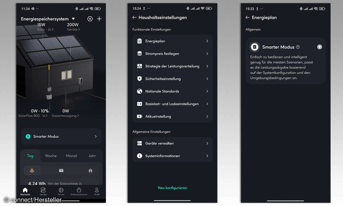 Zendure Solarflow 800 Test Screenshots HEMS
