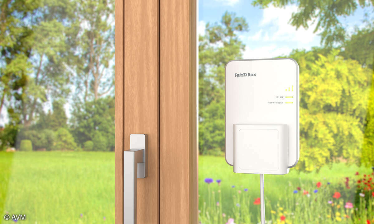 Fritz!Box 6860 5G im Test: Anbringung Fenster