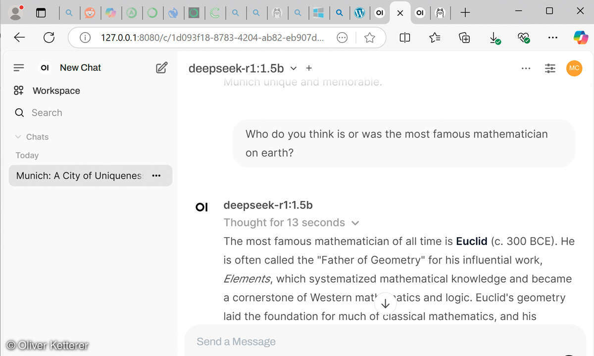 DeepSeek am PC: Open-WebUI