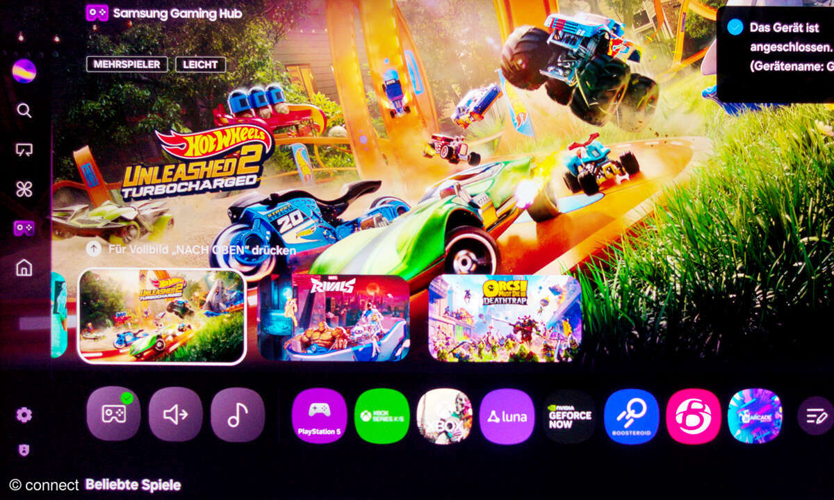 Samsung GQ75QN900F im Test: Screenshot Gaming