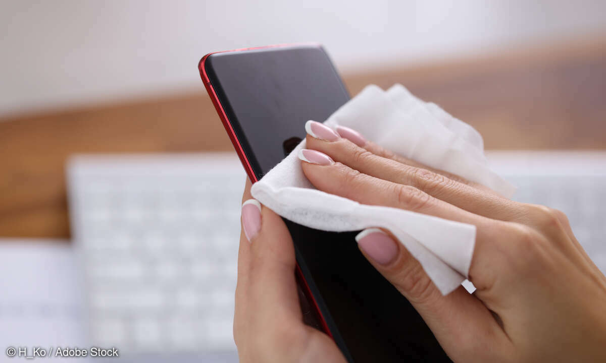 Smartphone putzen