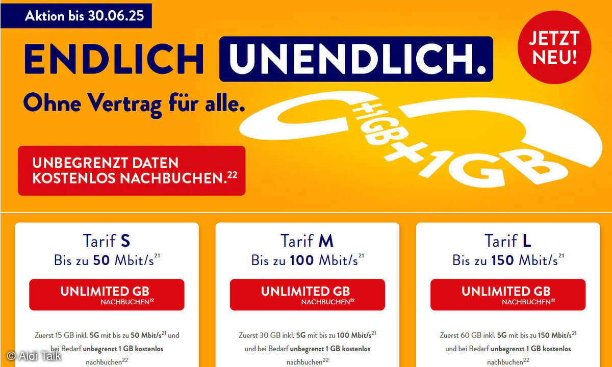 Aldi Talk Unlimited-Tarife