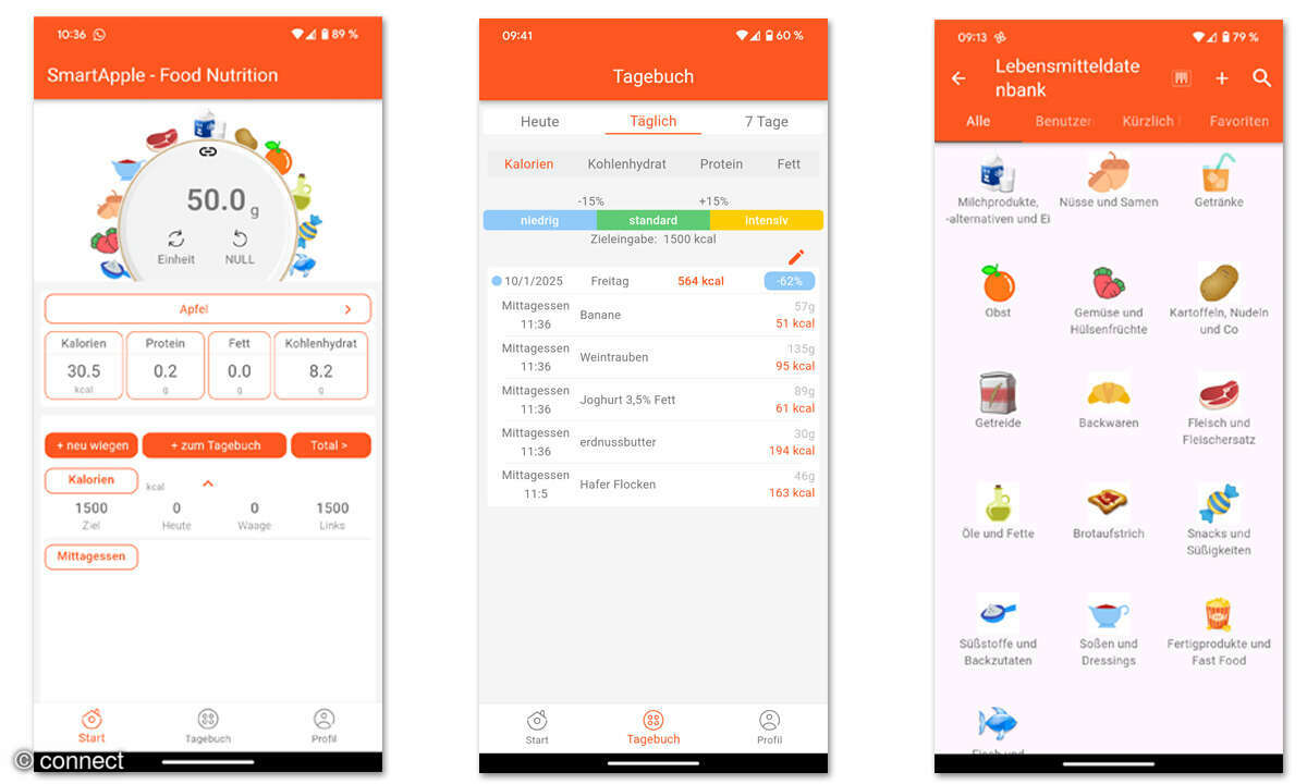 GEFU Score Küchenwaage im Check: App Screenshots