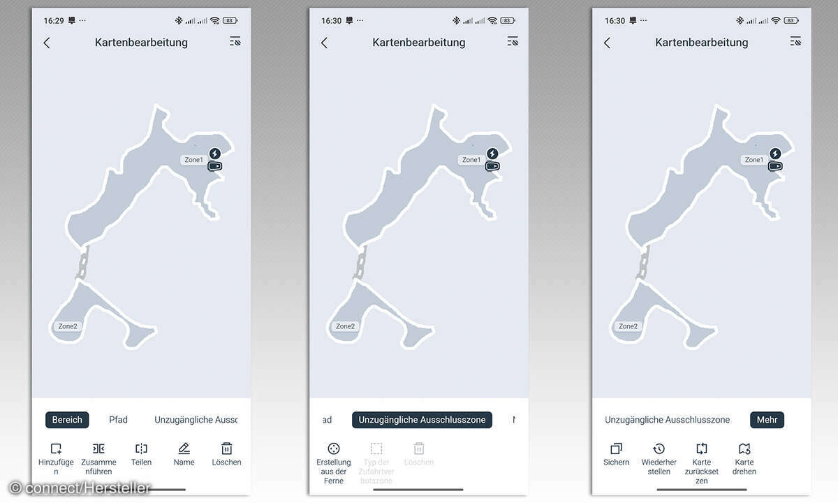 Ecovacs Goat A1600 Screenshots Kartenmanager