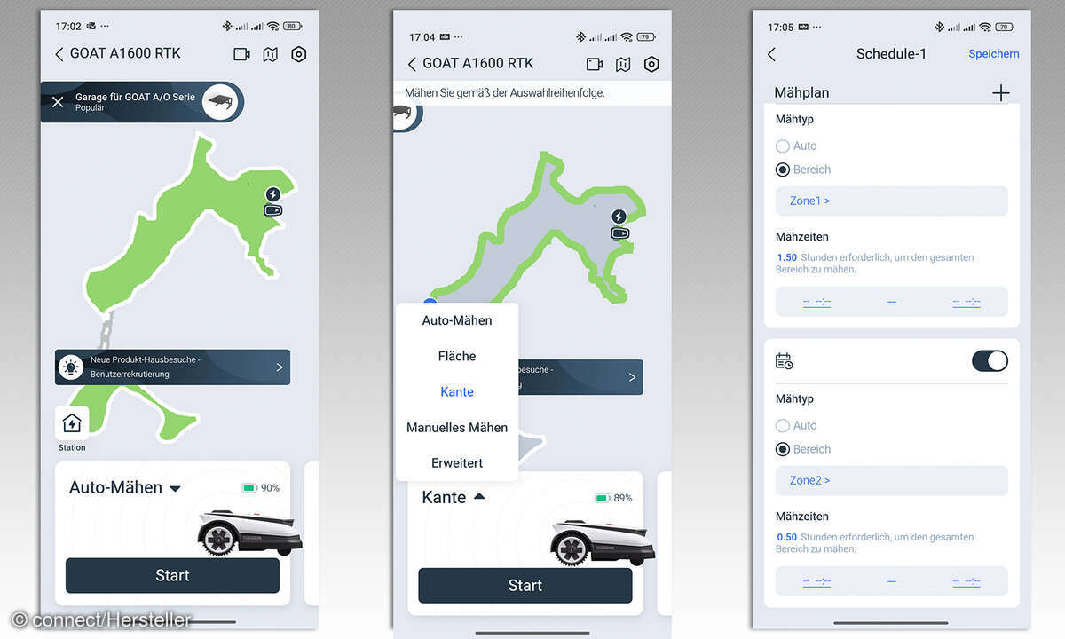 Ecovacs Goat A1600 Test Screenshots Startseite