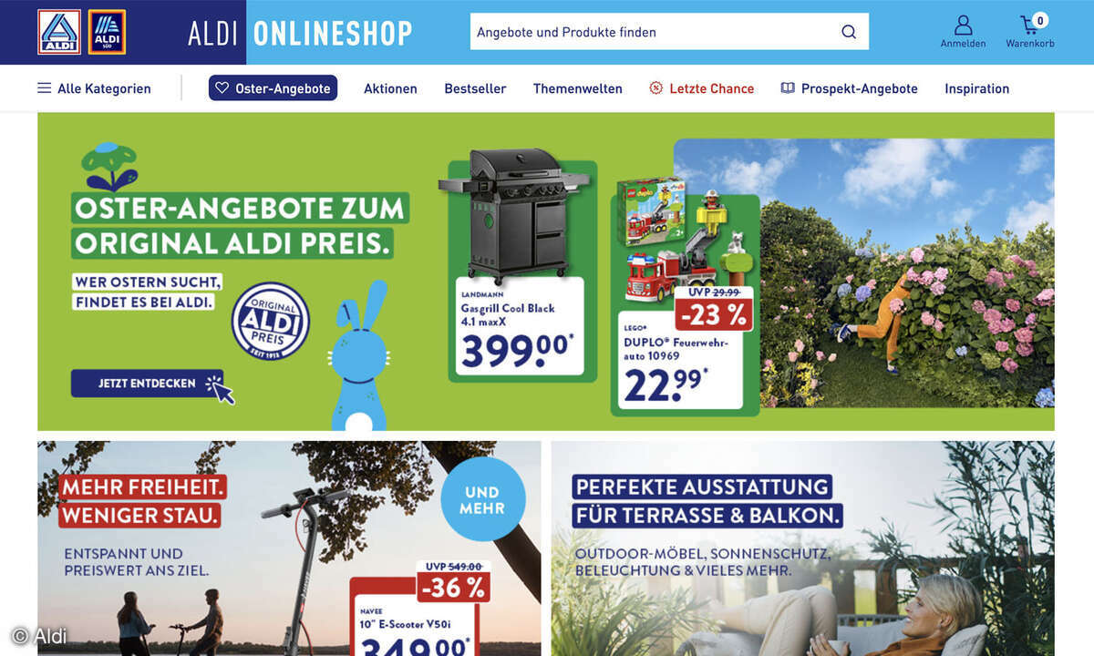 Das Aus ist nah: Der Aldi Online-Shop schließt.