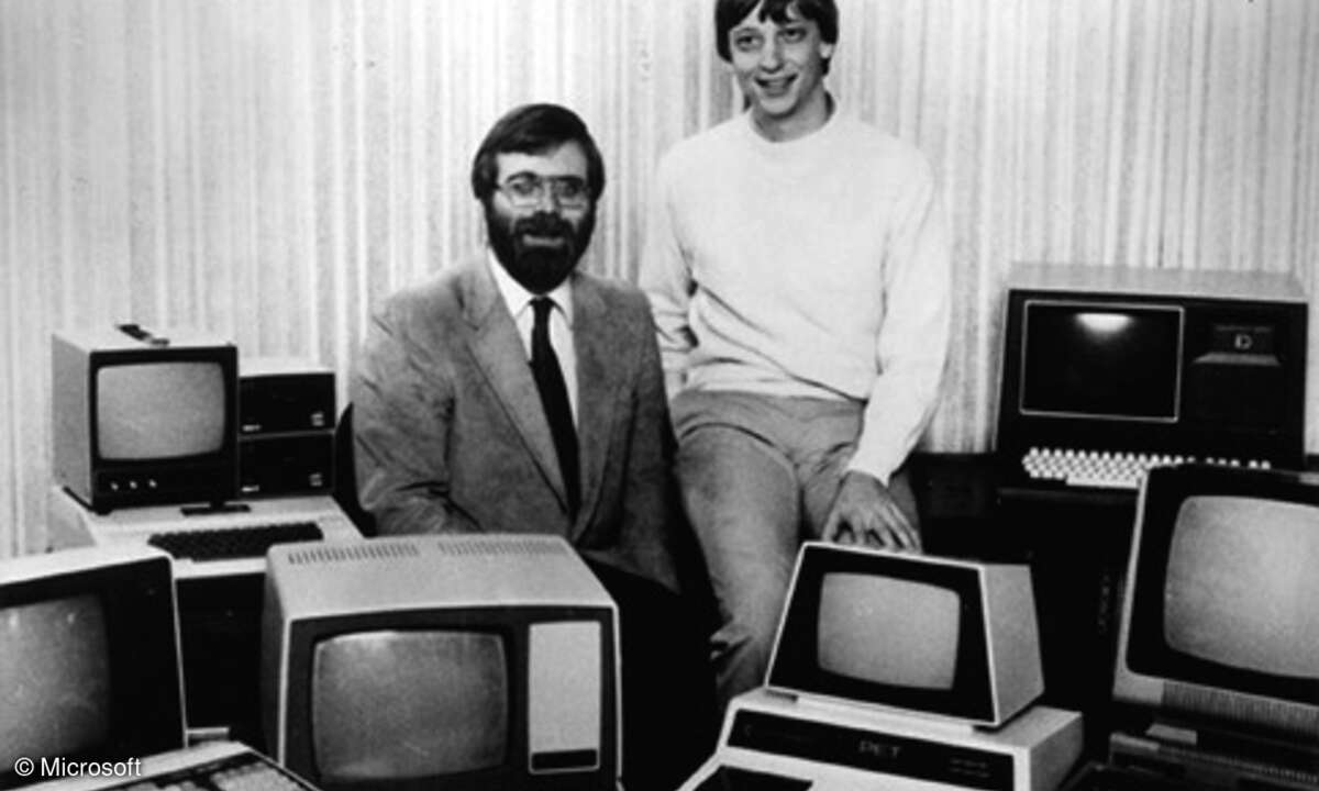 Die beiden Microsoft Gründer Bill Gates und Paul Allen.