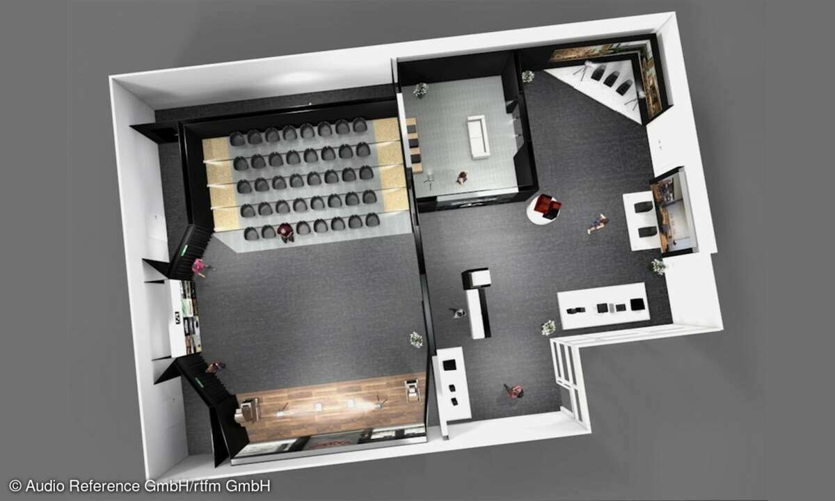 HIGH END 2025 Grundriss Hörraum Audio Reference