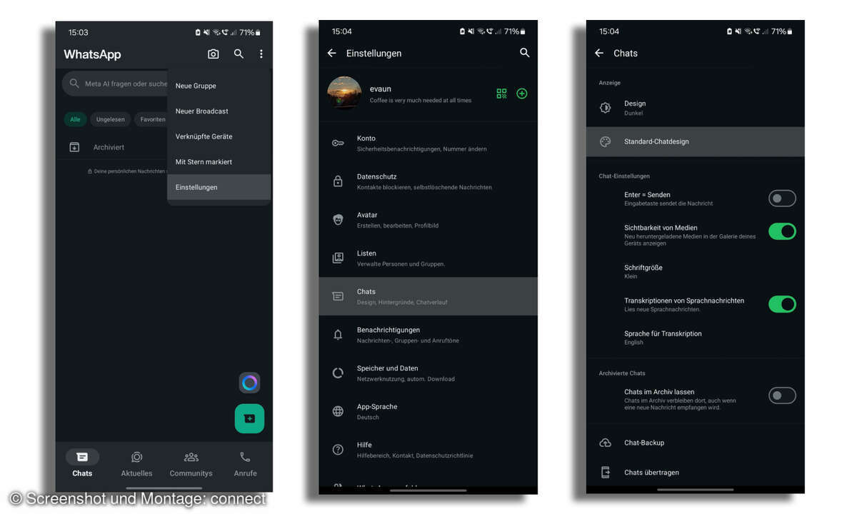 Whatsapp Chat-Design anpassen