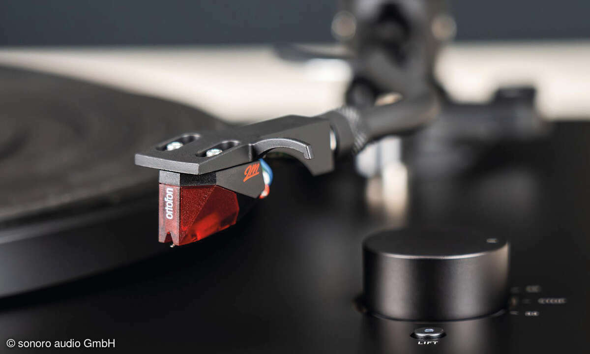Tonabnhemer Sonoro Platinum Automatic EAS Detail Ortofon 2M Red