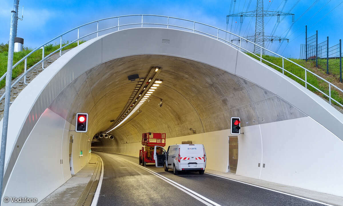 Vodafone Netzausbau Tunnel