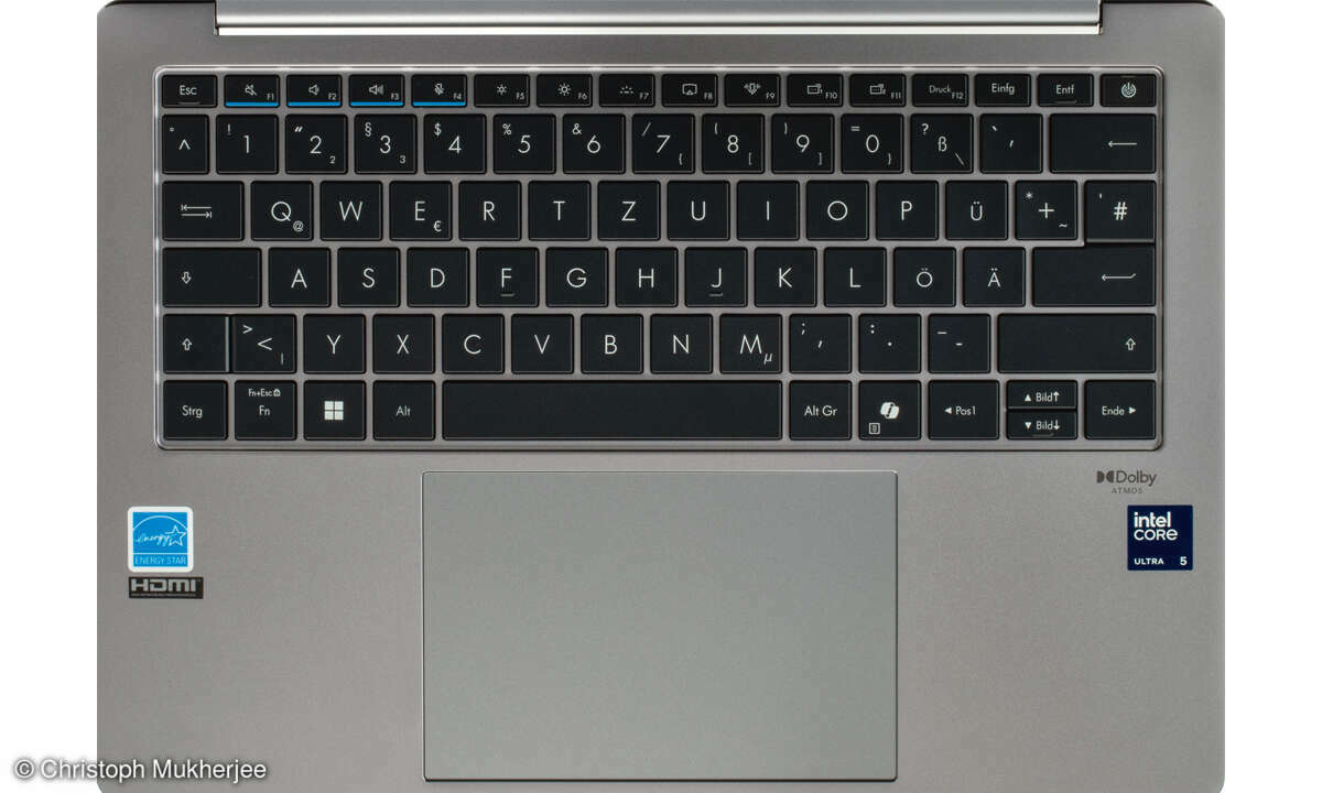 Asus ExpertBook P5 im Test: Tastatur