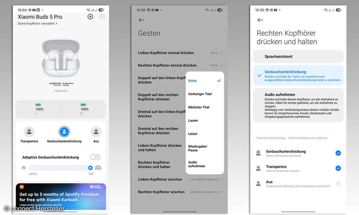 Xiaomi Buds 5 Pro Test Screenshots App Steuerung anpassen