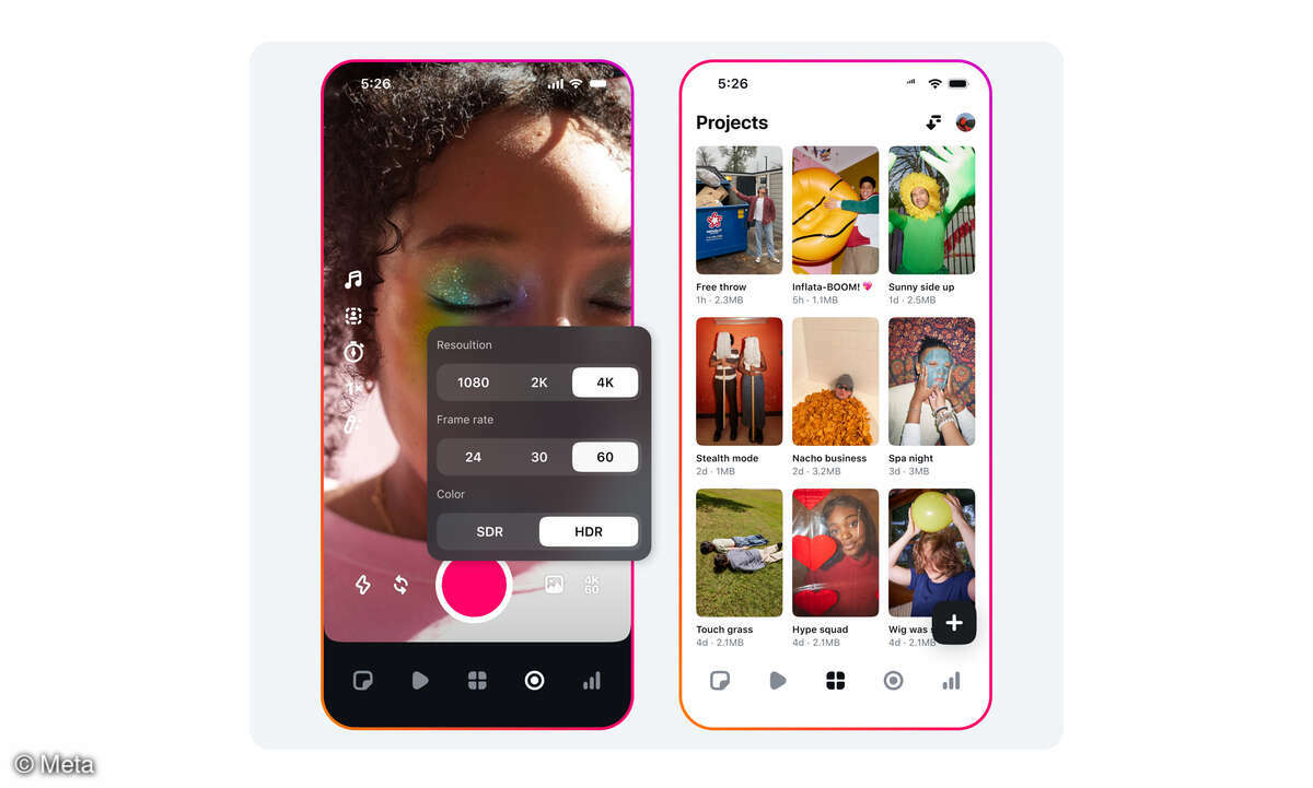 Edits Instagram-App von Meta