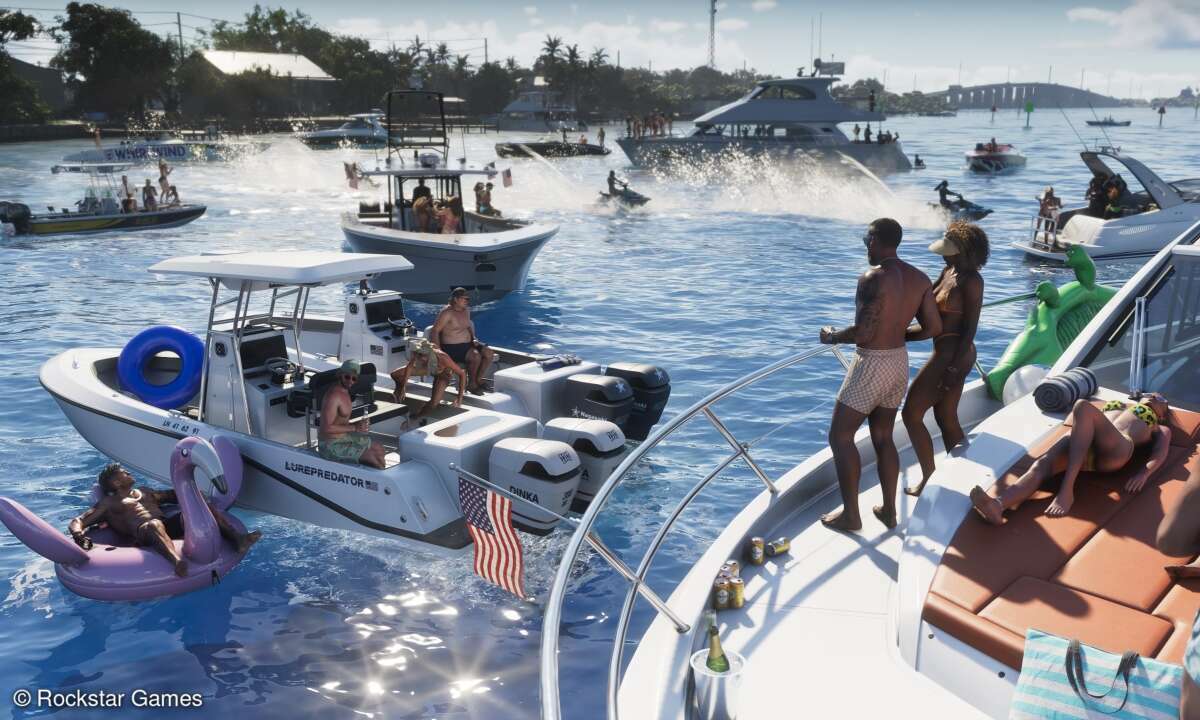 Eine Szene aus GTA 6, laut Entwicklern aufgenommen auf einer PS5.