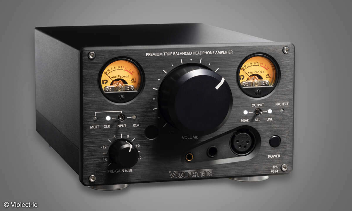 Die beleuchteten VU-Meter des HPA V324 zeigen jederzeit die exakte Aussteuerung der analogen Signalverarbeitung an.