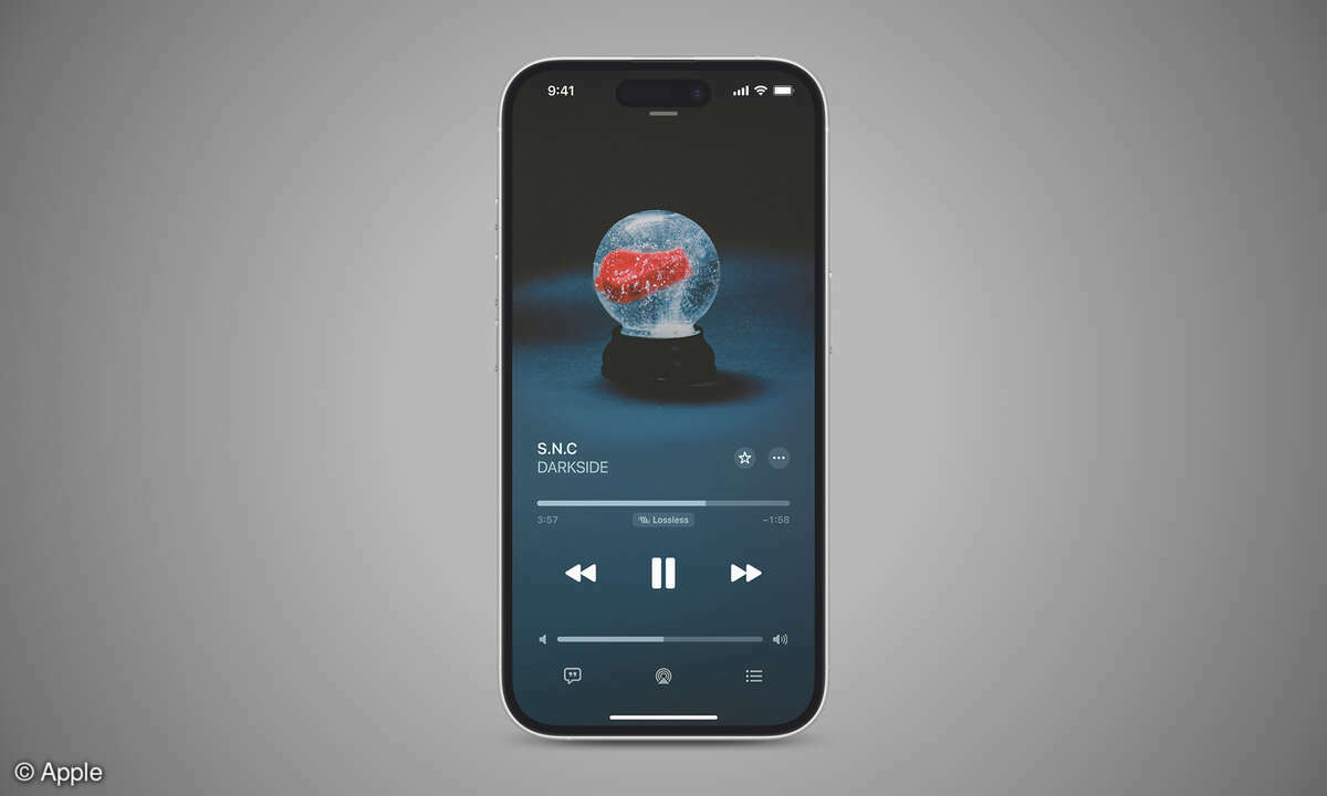 Die Apple-Music-App stellt die meisten Inhalte auch lossless bereit.