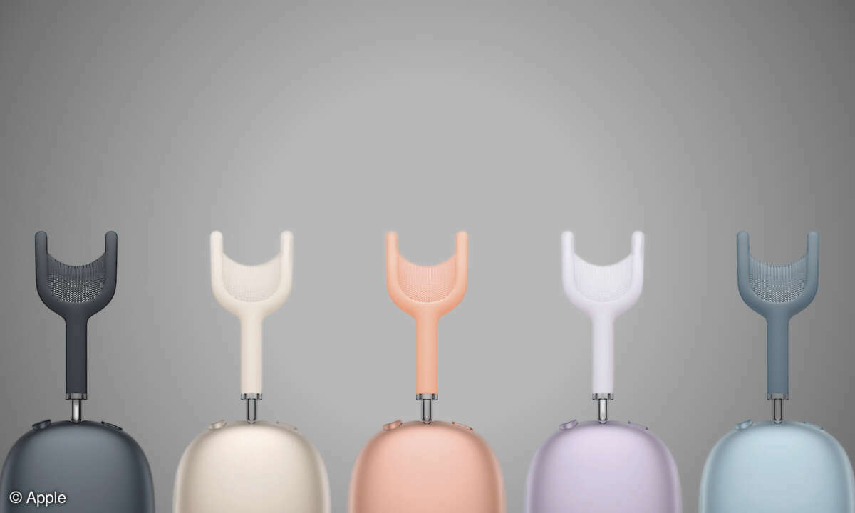 Nach wie vor gibt es die AirPods Max in fünf dezenten pastelligen Farben.
