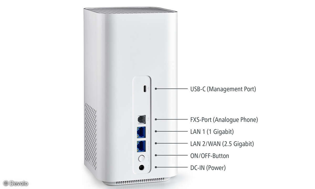 Devolo WiFi 6 Router 3600 5G LTE im Test: Anschlüsse