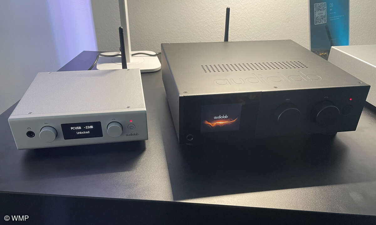 Zwei neue DACs gibt es bei Audiolab zu sehen. Der D7 (ca. 600 Euro) kommt im kompakten Format und mit allen relevanten digitalen Eingängen. Der größere D9 (1400 Euro) ist mit einem Farbdisplay ausgesattet und verfügt über einen beser ESS-DAC-Chip.