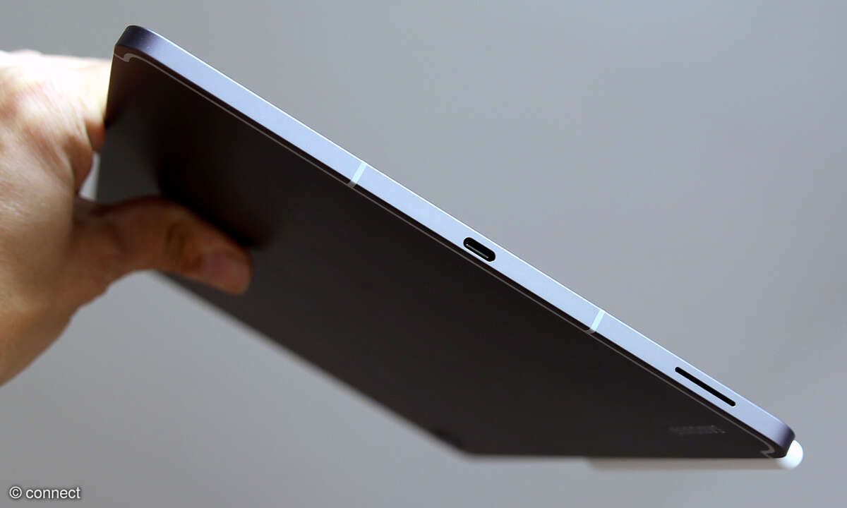 Samsung Galaxy Tab S10 FE Test Seitenansicht