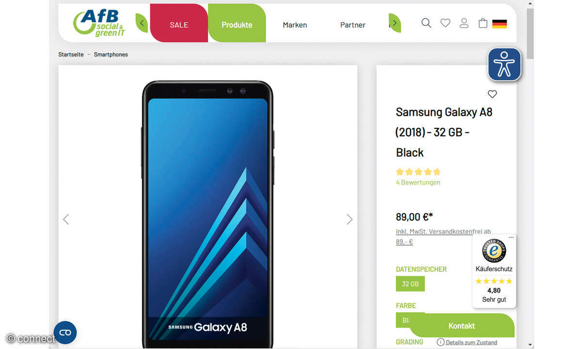 Refurbished-Shops: Screenshot AfB-Shop