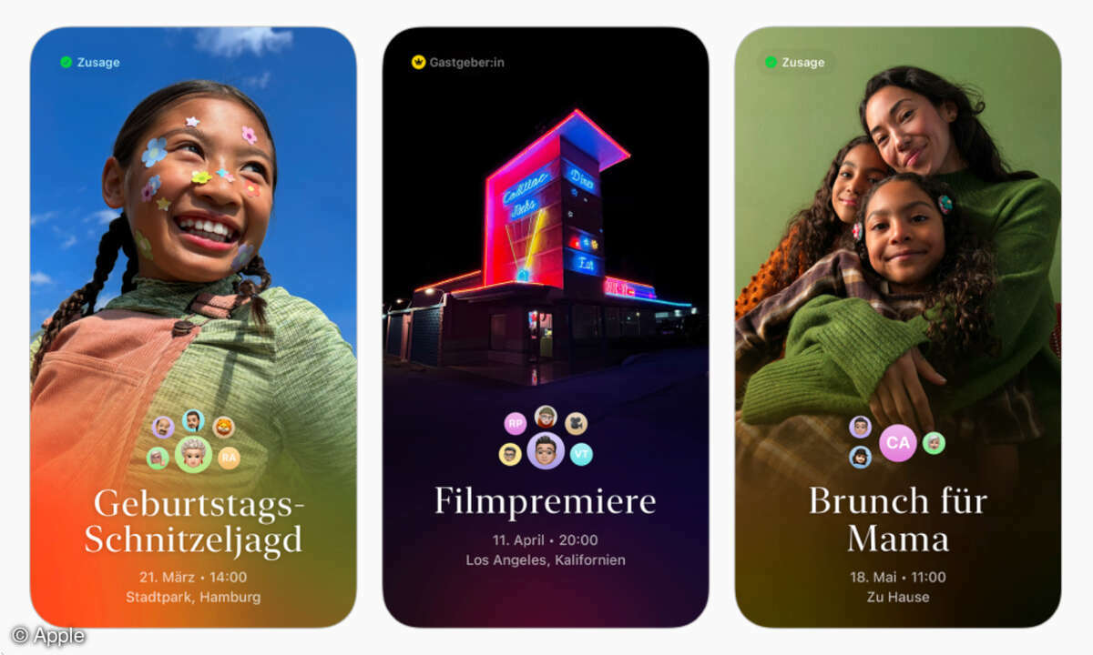Apple Einladungen