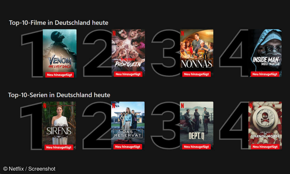 Netflix Top 10 vom 30.05.2025