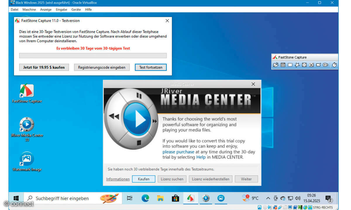 Black Windows 2025: Screenshot Testzeit