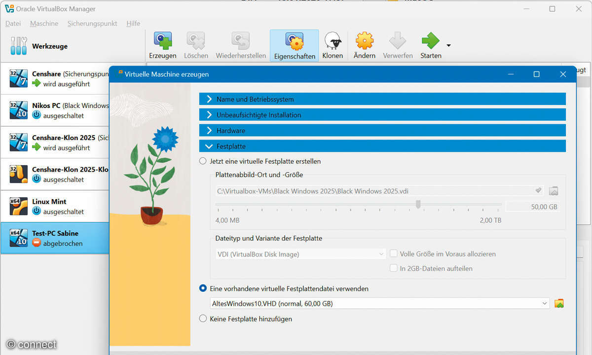 Black Windows 2025 Workshop: Screenshot Disc2vhd