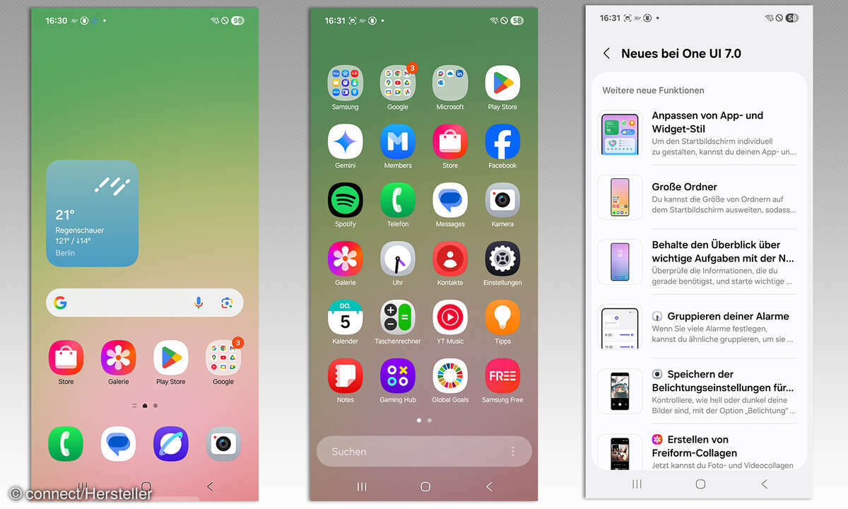 Samsung Galaxy A56 Test Screenshots Homescreen