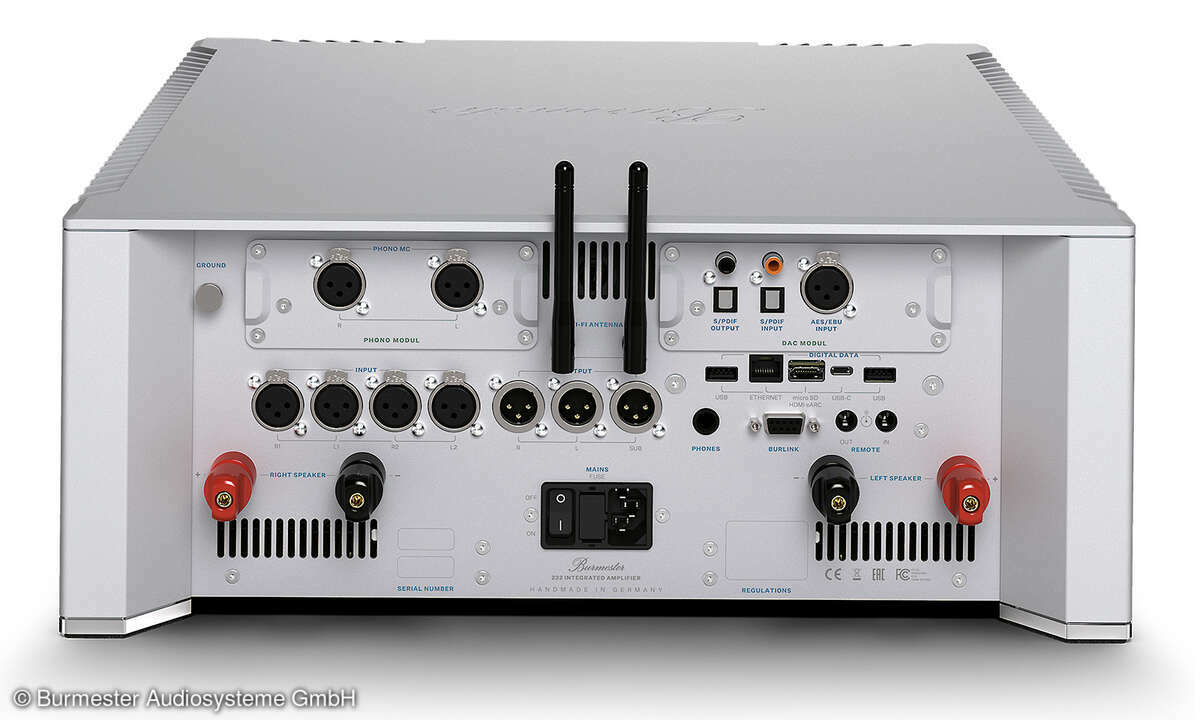 HiFi-Verstärker Burmester 232 Rückansicht