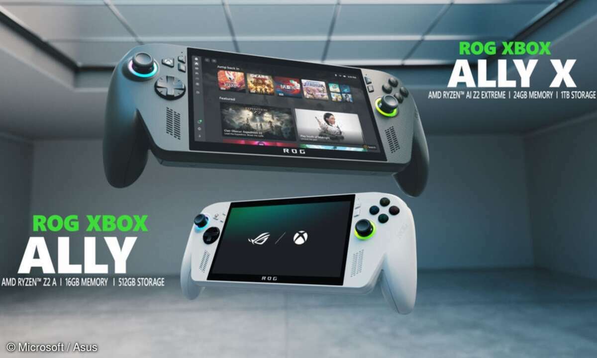 Asus und Microsoft stellen ihre Xbox-Handhelds vor.