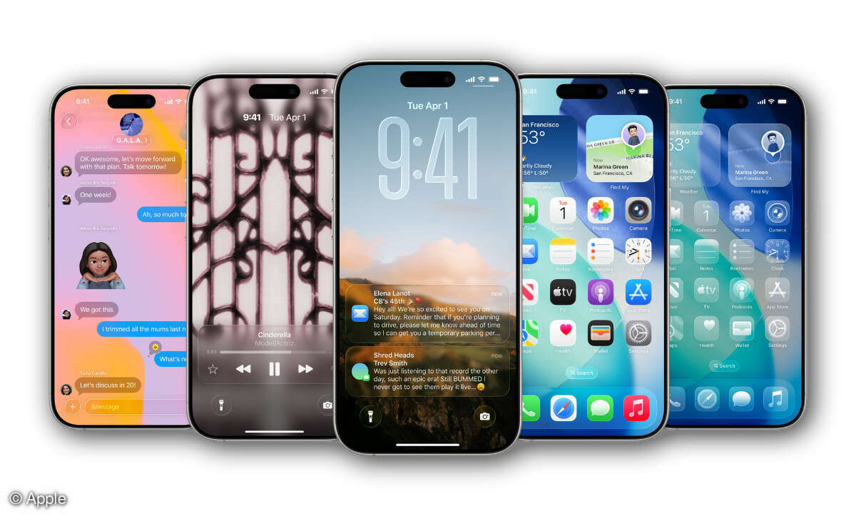 iPhone exécutant iOS 26