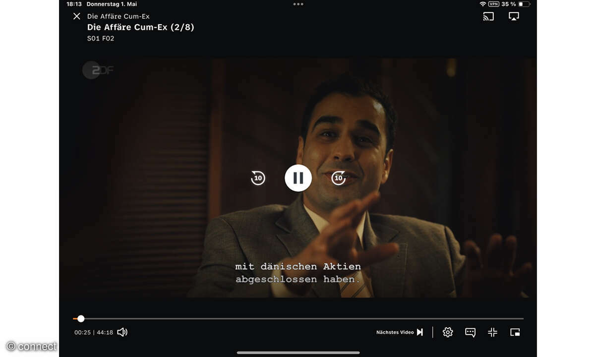 VPN im Urlaub: Screenshot ZDF Mediathek Geoblocking umgehen