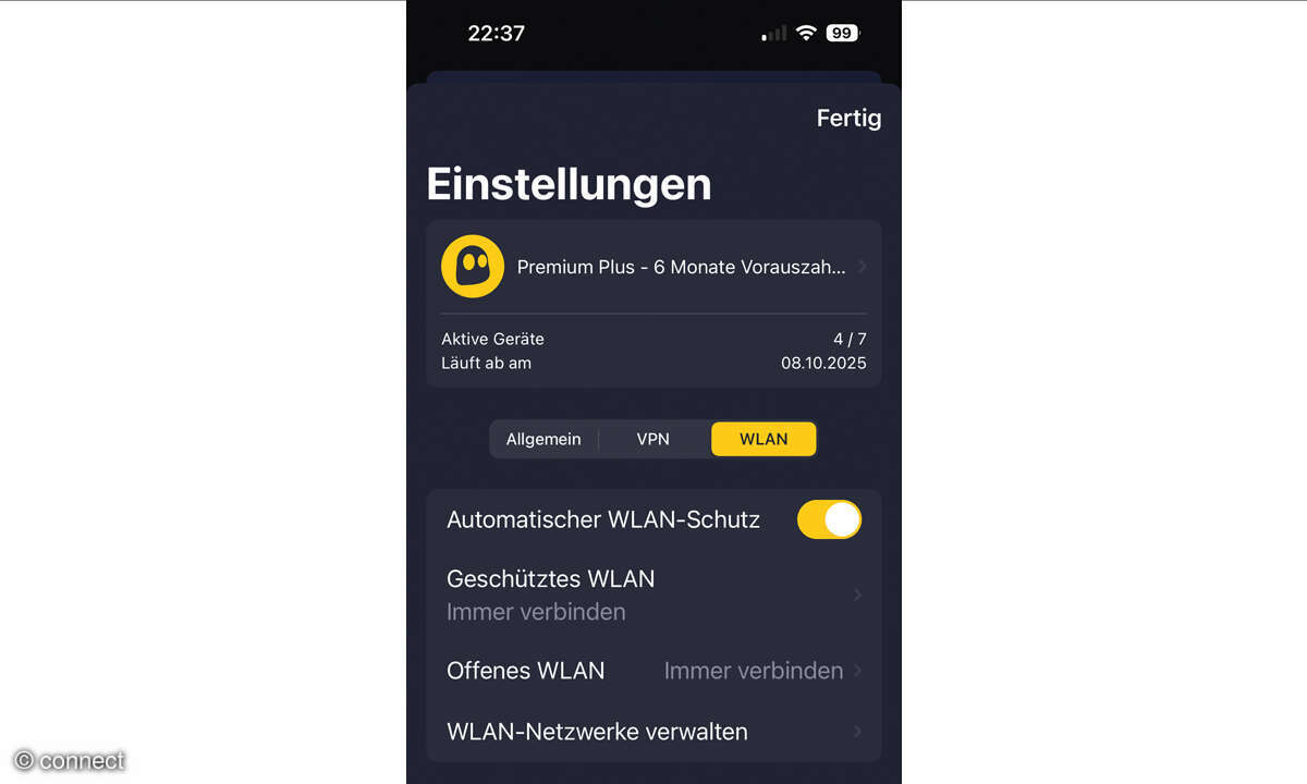 VPN im Urlaub: Smartphone VPN-Einstellungen