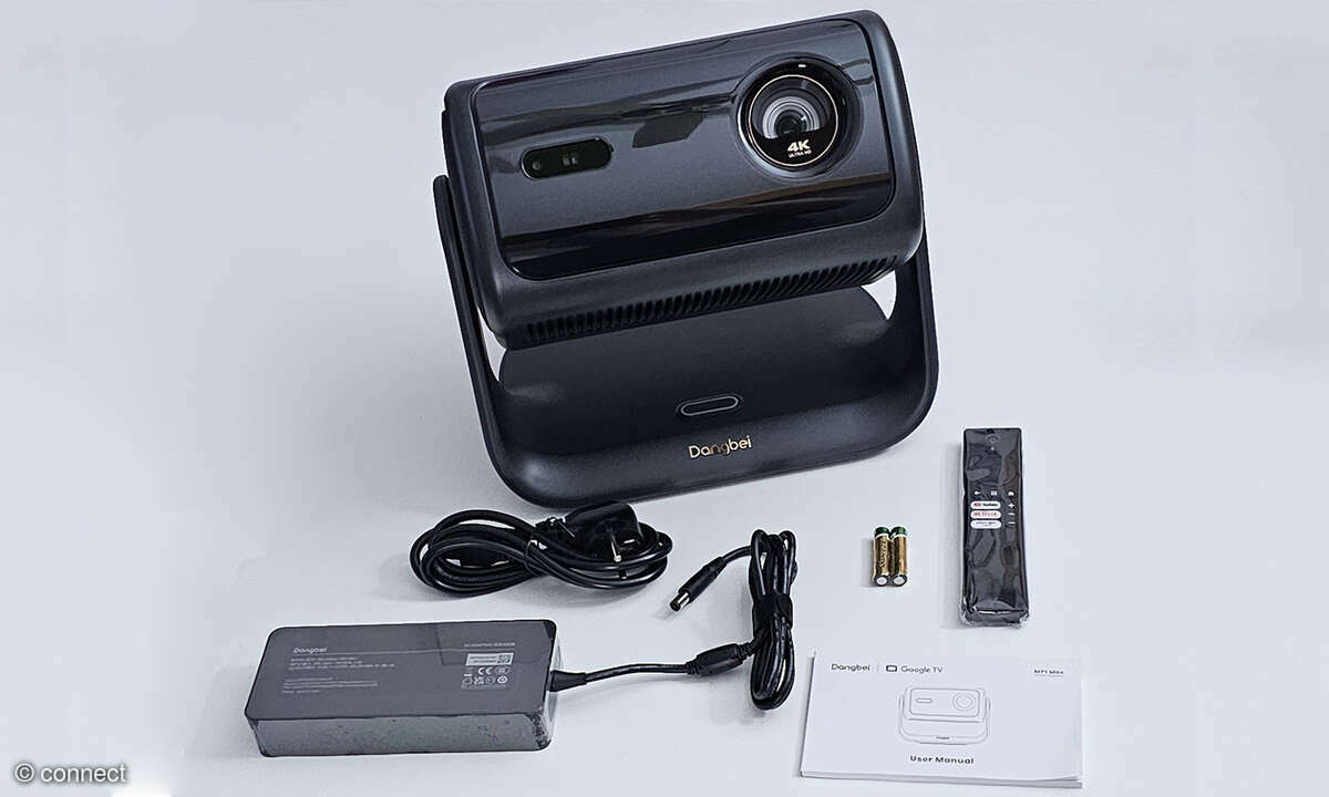 Der Lieferumfang des Dangbei MP1 Max.