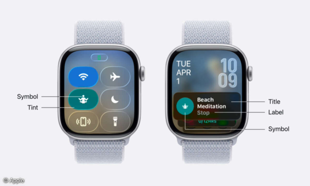 Apple watchOS 26 Kontrollzentrum