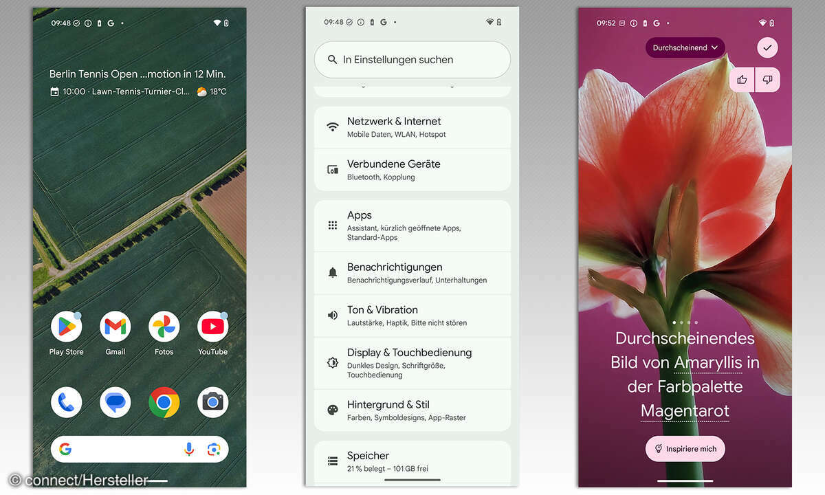 Google Pixel 9a Test Screenshots