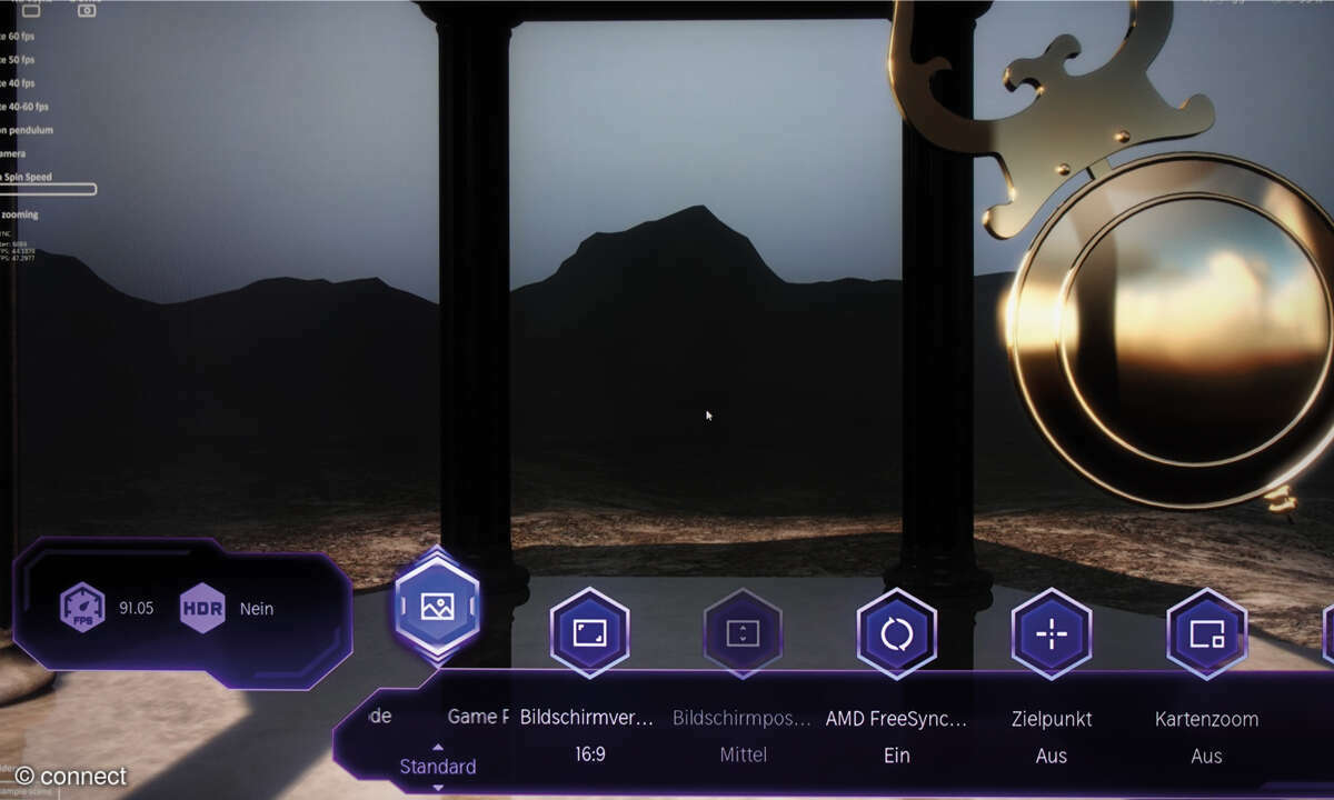 Hisense 65U8Q im Test: Screenshot Gaming-Menü