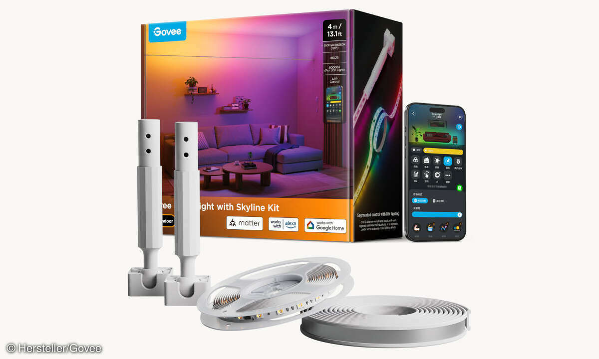 Packung Govee LEd Strip mit Skyline Kit