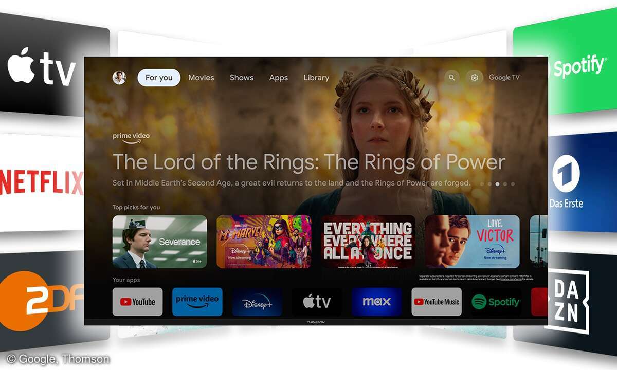 Google TV lässt mit seinem top ausgestatteten Store kaum etwas vermissen.