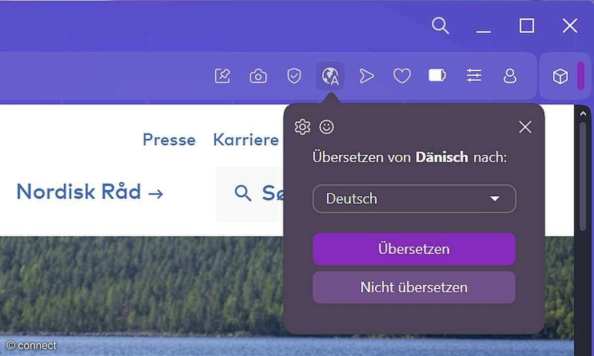 Opera Translate in Aktion