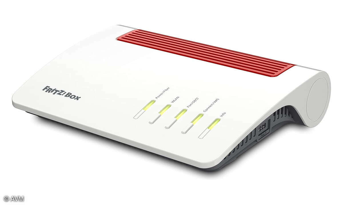 Auch die für Glasfaseranschlüsse geeignete Fritzbox 5590 ist diesmal im Angebot.
