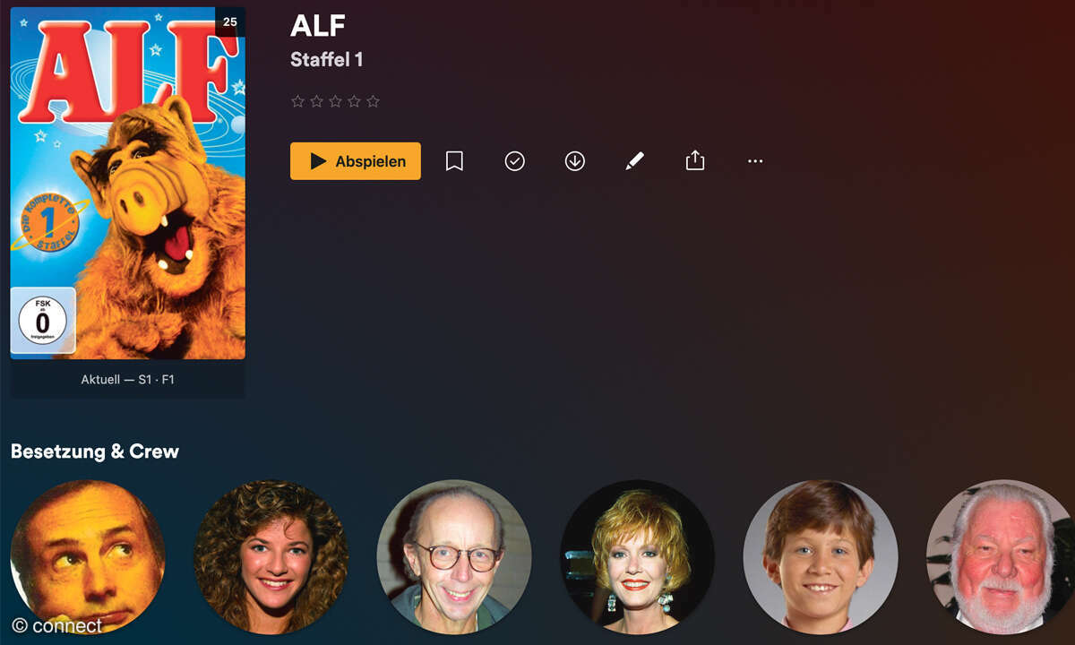 Mediaserver im Heimnetz: Screenshot Inhalts Informationen