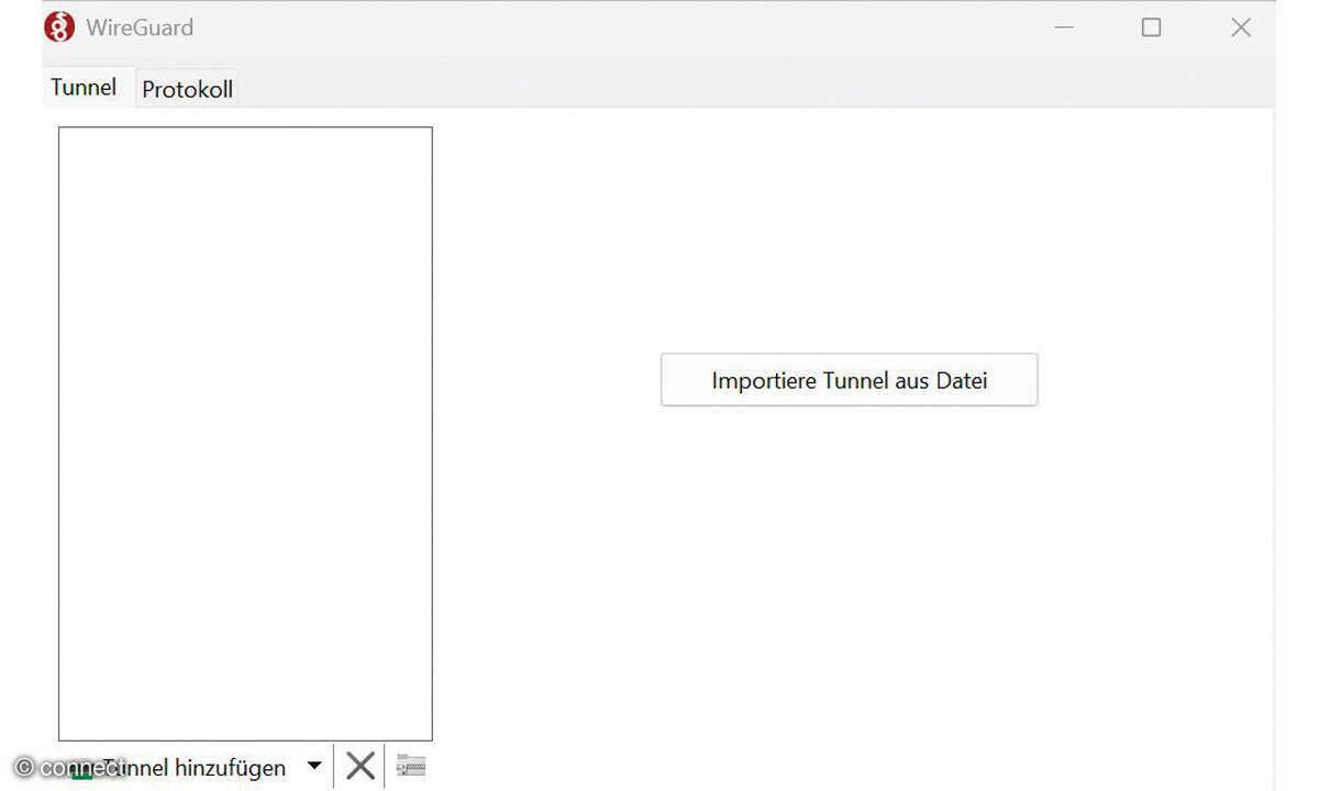 Homeserver Screenshot WireGuard-Tools