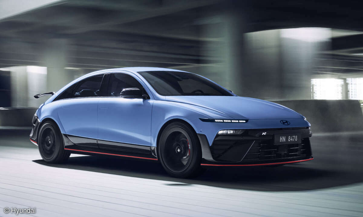 Sportlich kommt er daher, der Hyundai Ioniq 6 N. Noch ist der Preis unbekannt.