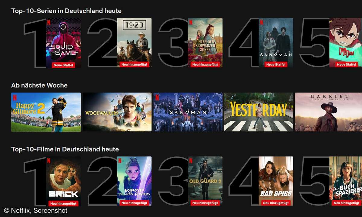 Die aktuellen Top 10 auf Netflix!