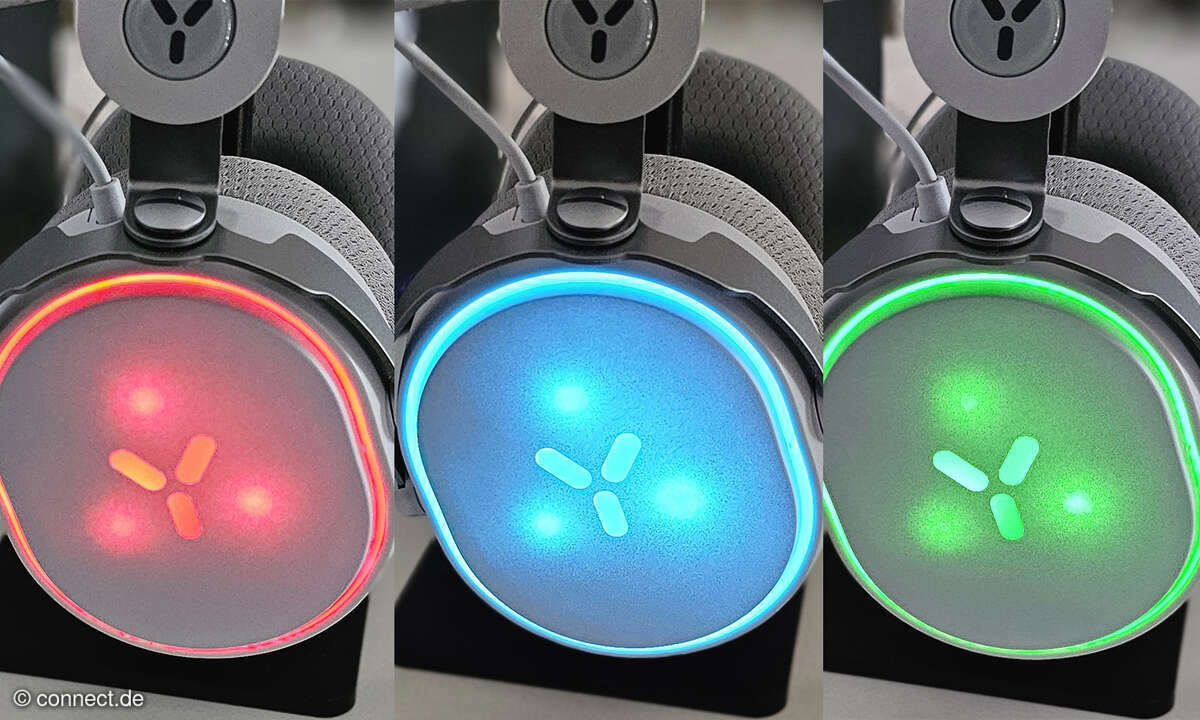 Der RGB-Effekt pulsiert und schaltet zwischen mehreren Farben um.